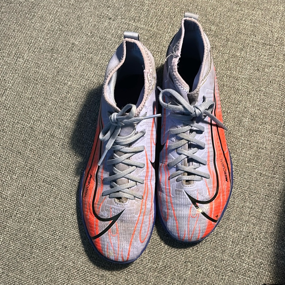 Nike Youth Kylian Mbappe x Mercurial SuperFly 8 TF Flames Indoor shoes